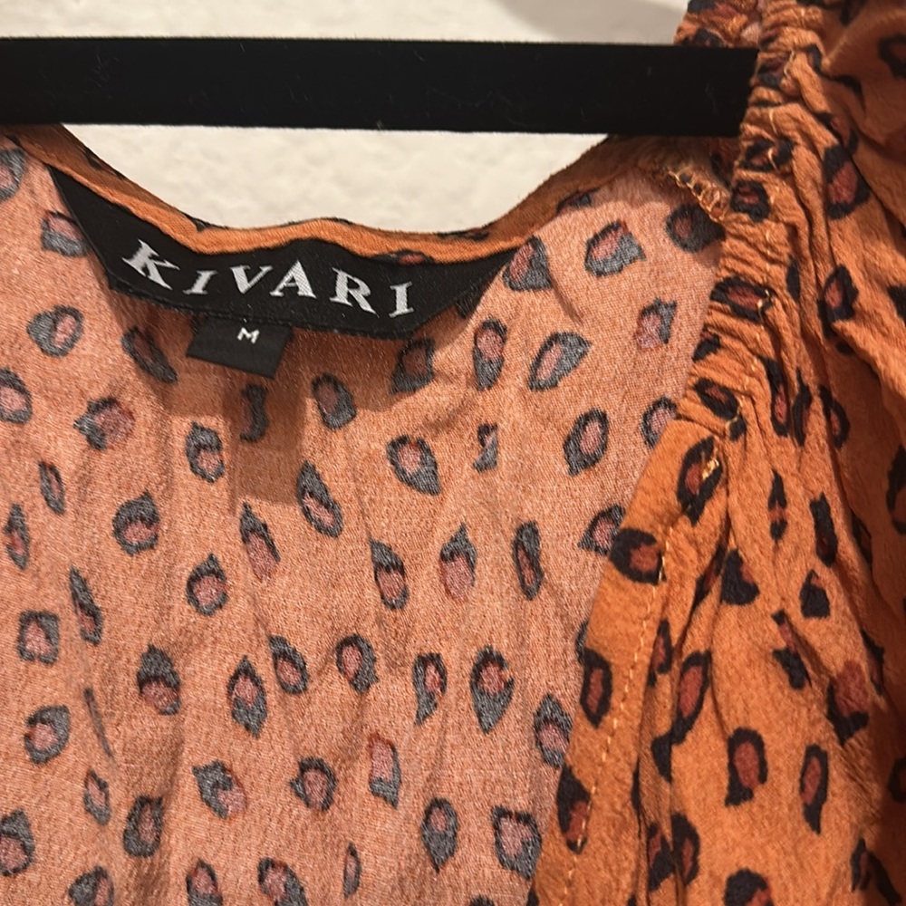 KIVARI | Maise Tie Front Mini Dress - Picture 6 of 6